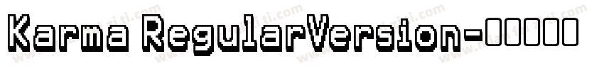 Karma RegularVersion字体转换
